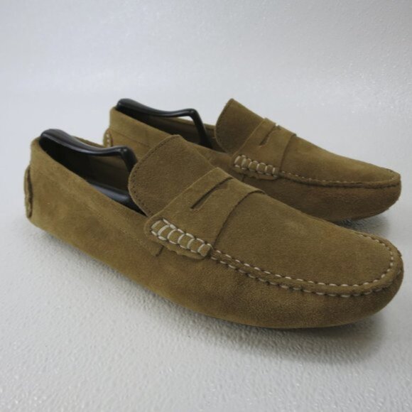 Bloomingdale\'s Suede Leather Driver Moccasins Shoes Mens Footwear sz 10 M main image 7